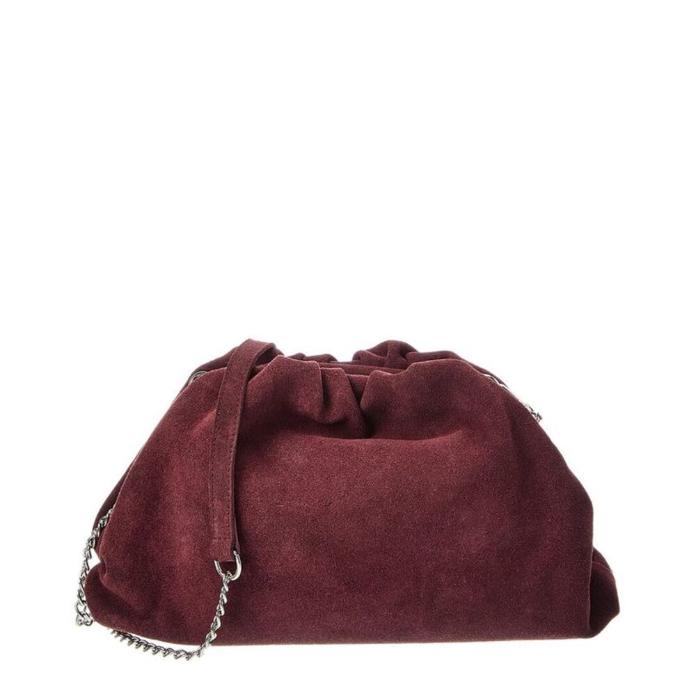 Isabella Rossetti Halle Leather Clutch, Red